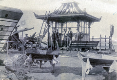 Building a Seafront Shelter c1890