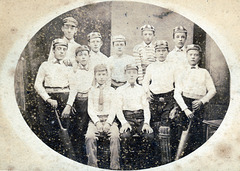 School Cricket Team, West Yorkshire c1870