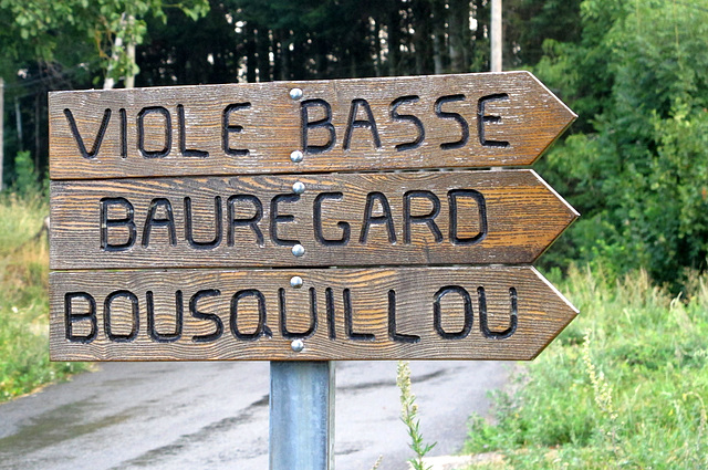 Jolis noms (Lozère, région Languedoc-Roussillon, France)