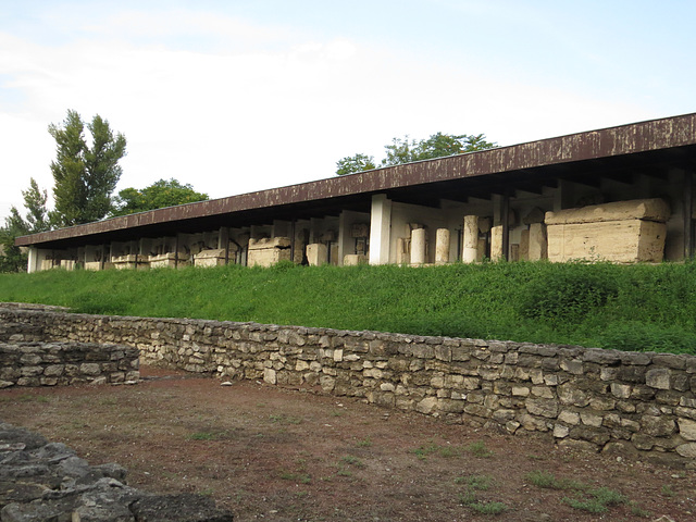 Aquincum, agglomération civile : lapidarium.