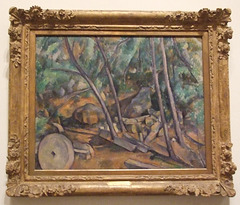 Millstone in the Park of Chateau Noir by Cezanne in the Philadelphia Museum of Art, August 2009