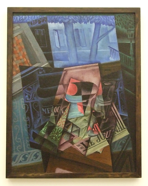 Still Life Before an Open Window, Place Ravignon by Juan Gris in the Philadelphia Museum of Art, August 2009