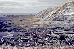 Macquarie Island 1968:  Snowfall at Bauer Bay
