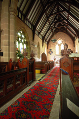 Nave from the Chancel, Saint James' Church, Idridgehay, Derbyshire