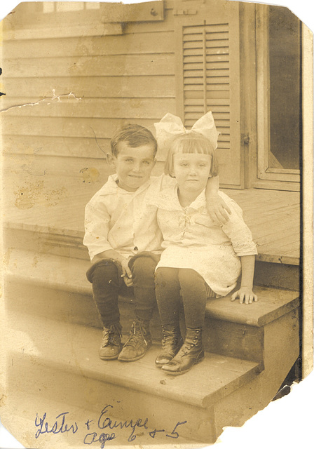 Mom's brother and sister, 1916, New Orleans