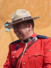 Canadian Mountie - a friendly smile