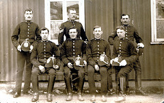 Postcard Royal Artillery 'Group of 7' c1910'