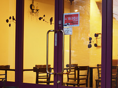 Empty cafe restaurant