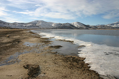 Icy shoreline
