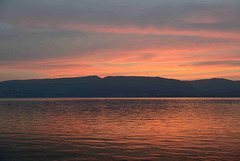 Crépuscule au lac de Neuchâtel...