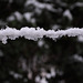 Snow and ice on washing line