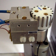 Closeup on the encoder mechanics