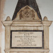 Memorial to Jeremiah Robinson, Saint Lawrence's Church, Boroughgate, Appleby In Westmorland, Cumbria