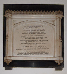 Memorial to John and Margaret Hill, Saint Lawrence's Church, Boroughgate, Appleby In Westmorland, Cumbria