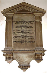 Robinson Memorial, Saint Lawrence's Church, Boroughgate, Appleby In Westmorland, Cumbria