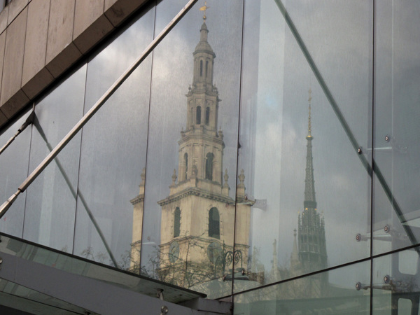 Reflected spires