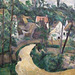Detail of Turn in the Road by Cezanne in the Boston Museum of Fine Arts, June 2010