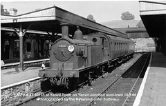 Ex LSWR 0-4-4T M7 30131 at Yeovil Town Station 10.9.60