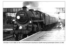 BR Class 4 2-6-0 76062 - Southampton Central - 6.5.1965