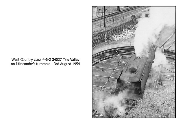 West Country 4-6-2 34027 Taw Valley Ilfracombe 3 8 1954