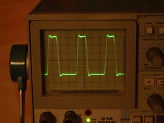 Tektronix 314: Arduino speed measurement - 0.1µs/div
