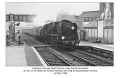 SR 4-6-2 34018 Axminster - Southampton 1.5.1965