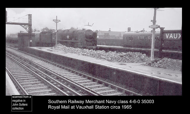 Southern 4-6-2 35003 Royal Mail - Vauxhall - 26.8.1965