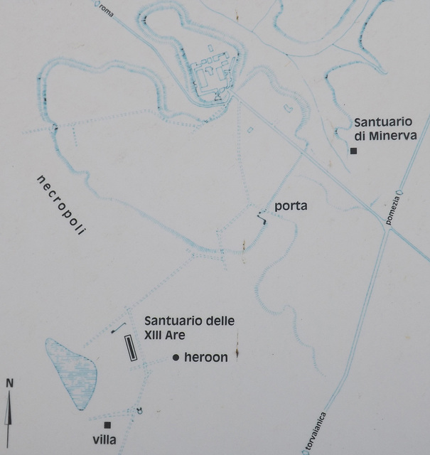 Map of Lavinium, June 2012