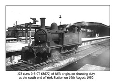 J72 0-6-0T 68677 - York - 19.8.1950