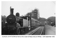 NER 0-4-4T 67349 York 12.9.1952