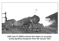 V2 class 60892 York 9 1 1951