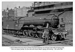 LNER A3 4-6-2 60110 Robert the Devil - Kings Cross - 13.6.1961