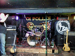 Oi Polloi Stage Setup, Klub 007, Strahov, Prague, CZ, 2012