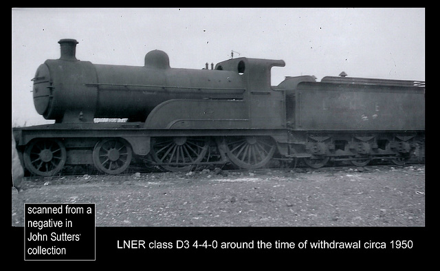 LNER 4-4-0 class D3 2132 Doncaster 7.4.1951
