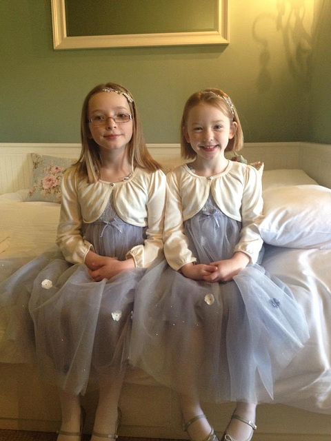 The two little bridesmaids