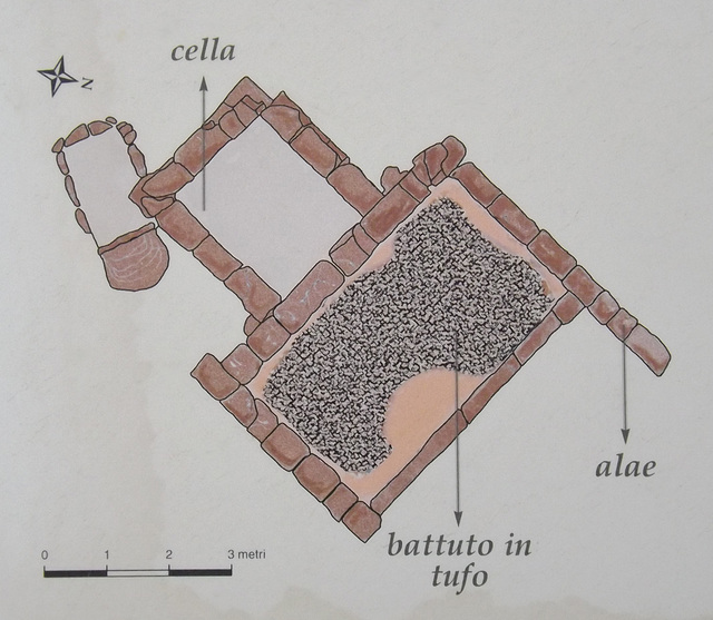 Plan of the so-called Heroon of Aeneas at Lavinium, June 2012
