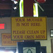 Sign at Rudy's in Albuquerque