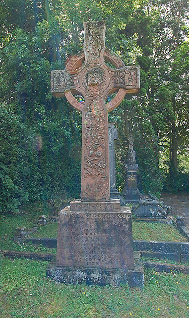Memorial to John Frederick Robinson, Longsdon Churchyard, Staffordshire