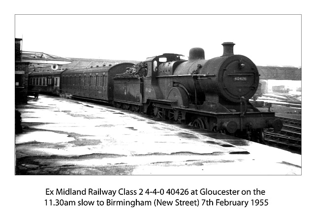 MR Cl 2 4-4-0 40426 Gloucester 07.02.1955