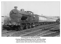 MR 4F 0-6-0 44146 - Bath - 2.10.1954