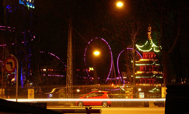 Copenhagen Tivoli Park at night