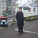 Isle of Man 2013 – Station master at Castletown