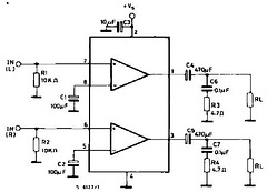 TDA2822M test circuit