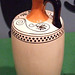Reproduction of a Lekythos in the Family Forum of the Getty Villa, July 2008