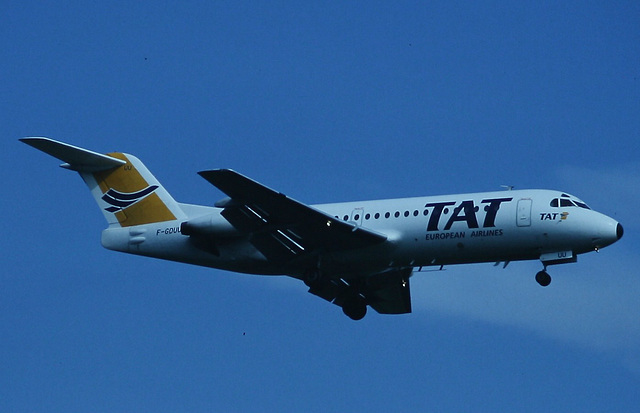 TAT European Airlines Fokker F28 Fellowship