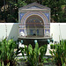 Garden and the Reproduction of the  Large Fountain from Pompeii in the Getty Villa, July 2008