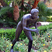 Reproduction of a Statue of an Athlete in the Large Peristyle of the Getty Villa, July 2008