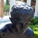 Detail of a Reproduction of a Statue of an Athlete in the Large Peristyle of the Getty Villa, July 2008