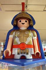 Large Playmobil Roman Soldier Display in FAO Schwarz, August 2007