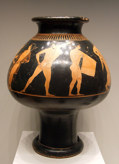 Psykter with Athletes in the Getty Villa, July 2008
